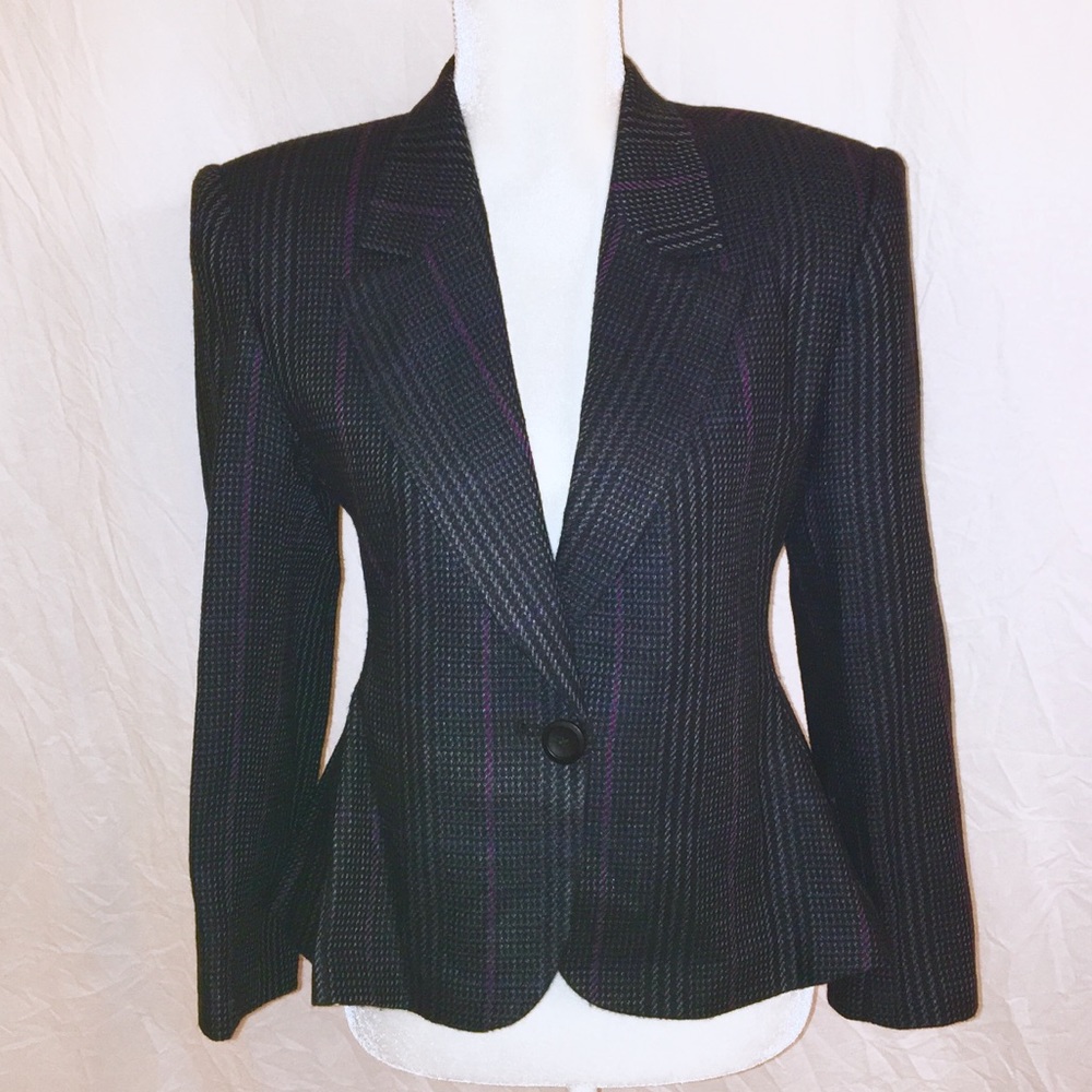 Vintage Gilmor Peplum Wool Blazer Jacket